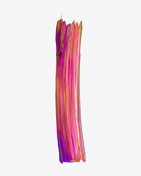 Colored Neon Paint Stroke PNG