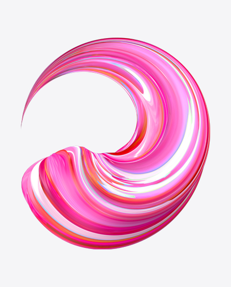 Colored Neon Abstract Object PNG