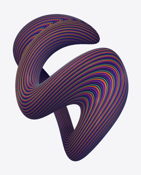 Colored Abstract Object PNG