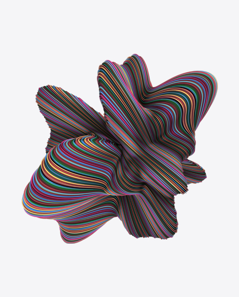 Colored Abstract Object PNG