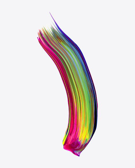 Colored Neon Paint Stroke PNG