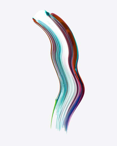 Colored Neon Paint Stroke PNG