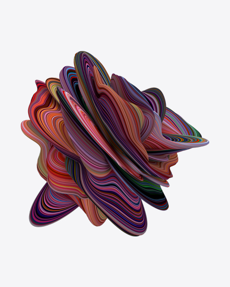 Colored Abstract Object PNG