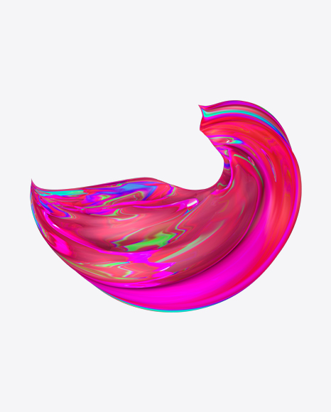 Colored Neon Abstract Object PNG