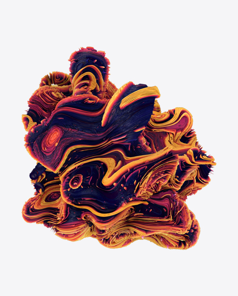 Colored Abstract Object PNG