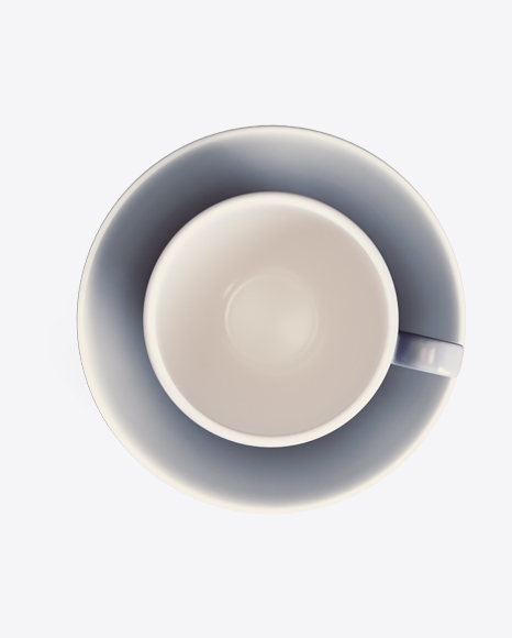 Blue Ceramic Cup & Saucer PNG