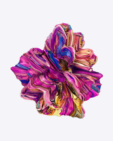 Colored Abstract Object PNG