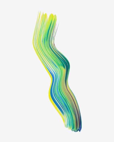 Colored Neon Paint Stroke PNG
