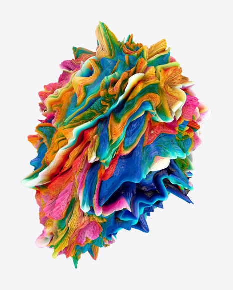 Colored Abstract Object PNG