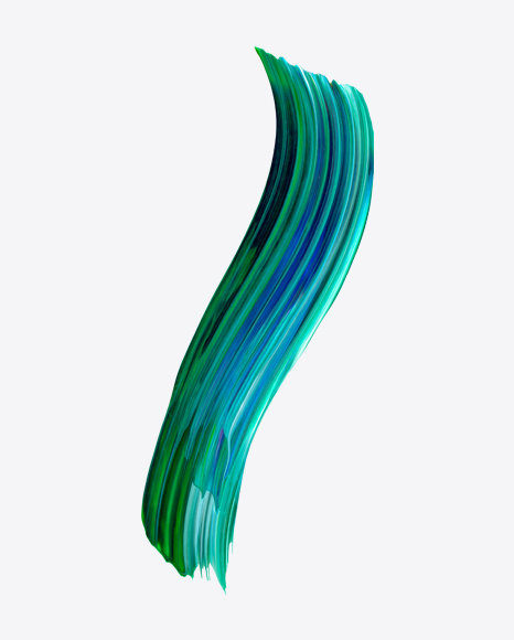 Colored Neon Paint Stroke PNG