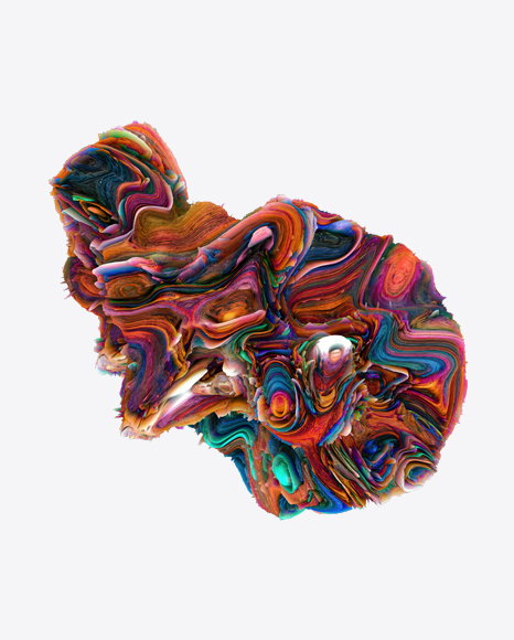 Colored Abstract Object PNG