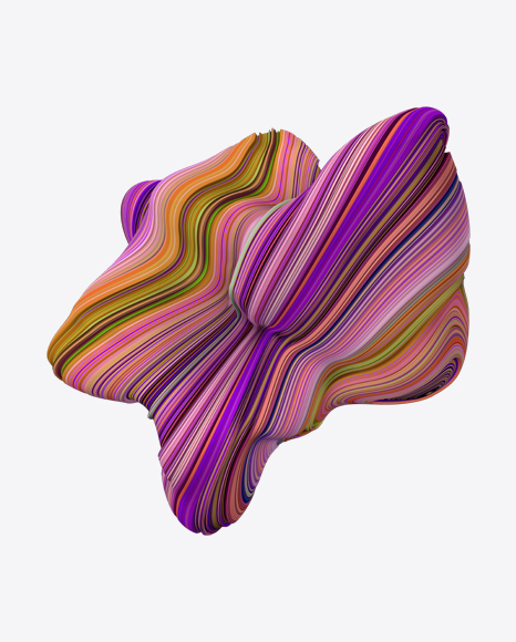 Colored Abstract Object PNG