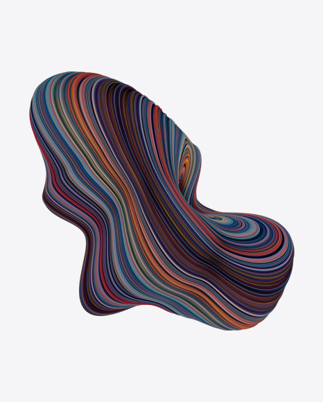 Colored Abstract Object PNG