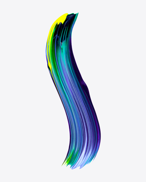 Colored Neon Paint Stroke PNG