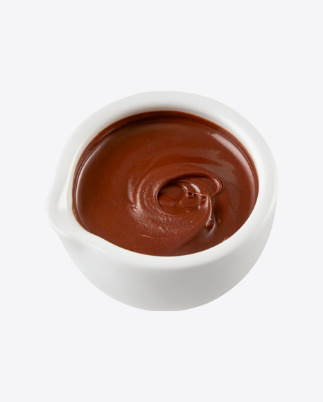 Chocolate Paste in White Bowl