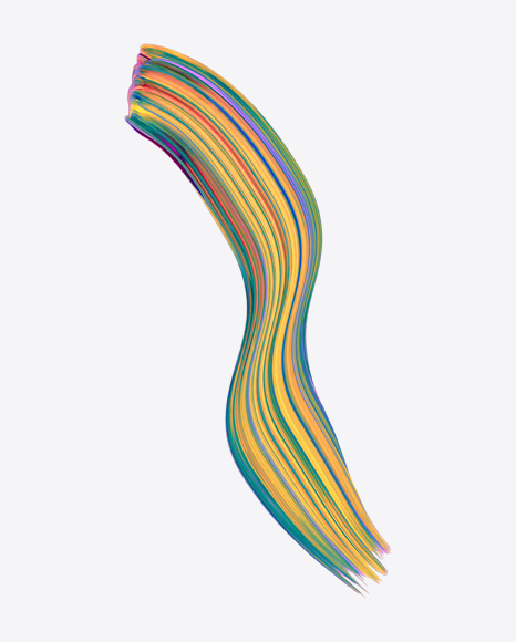 Colored Neon Paint Stroke PNG