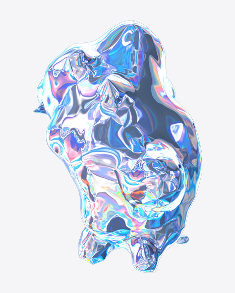 Abstract Foiled Shape PNG