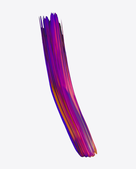 Colored Neon Paint Stroke PNG