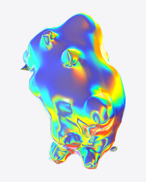 Abstract Foiled Shape PNG