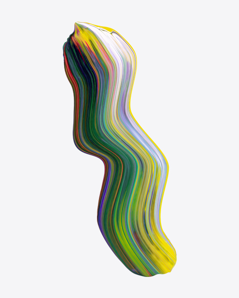 Colored Neon Paint Stroke PNG