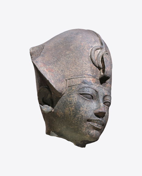 Heaf of Amenhotep Statue PNG
