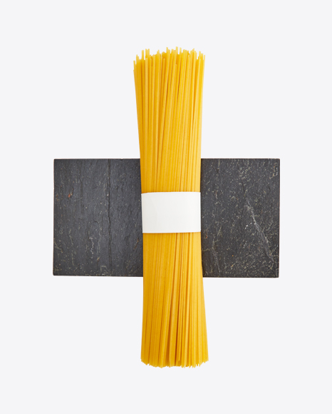 Spaghetti Pasta on Cutting Board