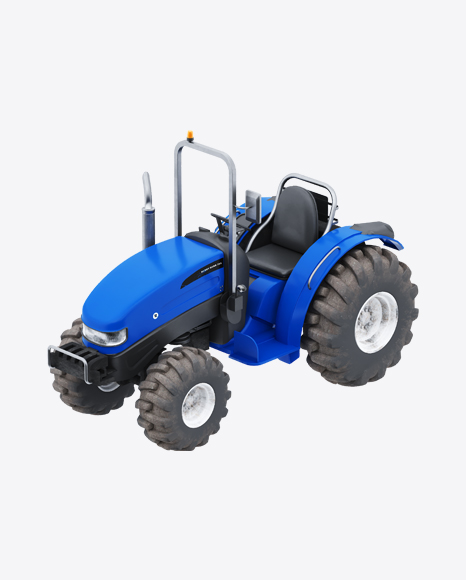 Blue Tractor PNG