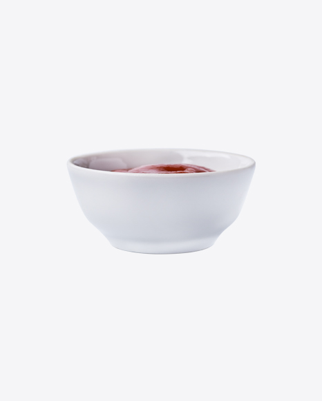 Ketchup in White Bowl PNG