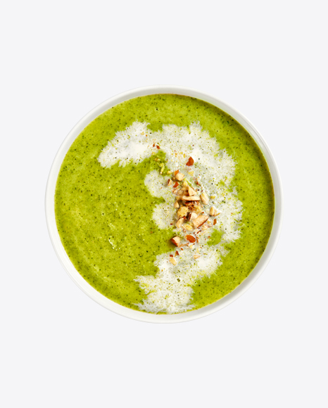 Broccoli Cream Soup w/ Nuts PNG