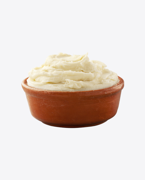 Potato Puree in Ceramic Bowl