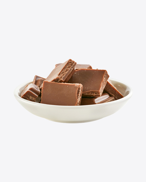 Chocolate Pieces in Plate