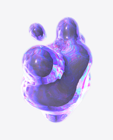 Abstract Foiled Shape PNG