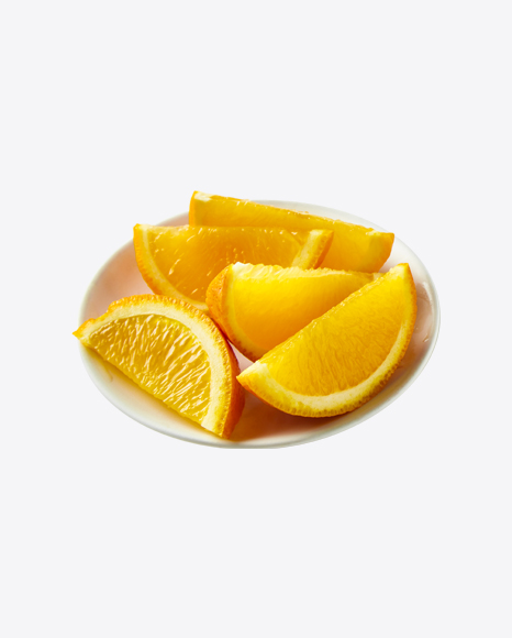 Orange Slices in Plate