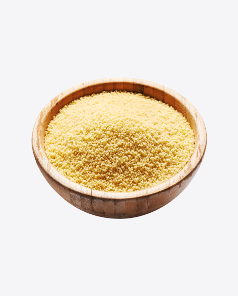 Couscous in Wooden Bowl PNG