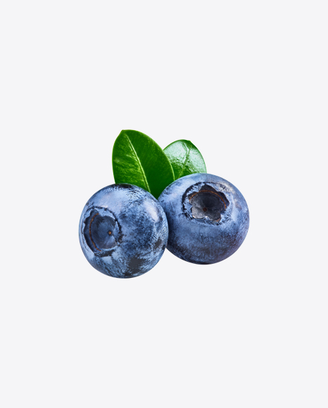 Blueberries w/ Leaf PNG
