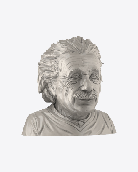 Albert Einstein Bust PNG