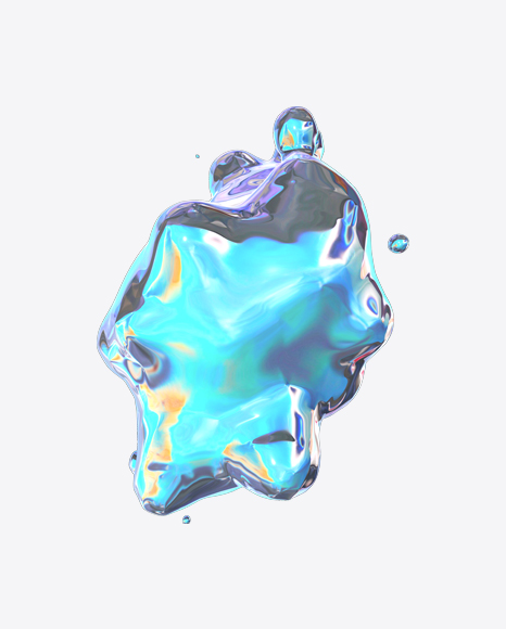 Abstract Foiled Shape PNG