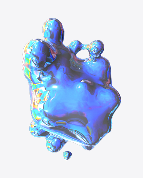 Abstract Foiled Shape PNG