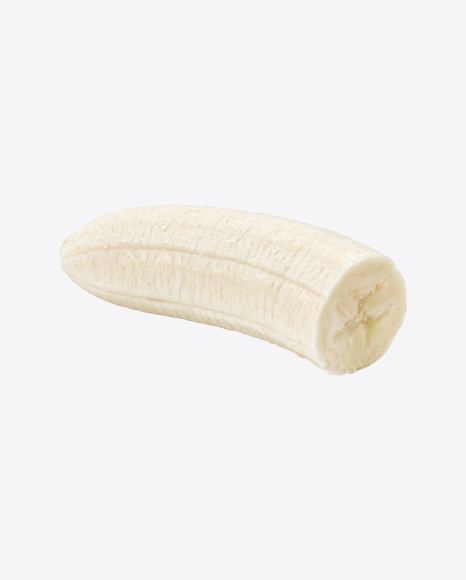 Half of Peeled Banana PNG