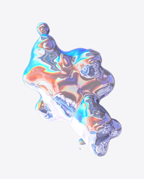 Abstract Foiled Shape PNG