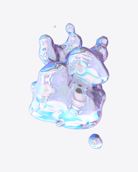 Abstract Foiled Shape PNG
