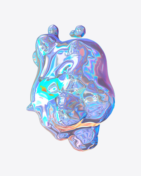 Abstract Foiled Shape PNG