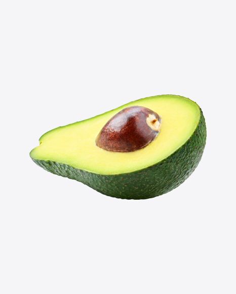 Half of Avocado w/ Seed PNG