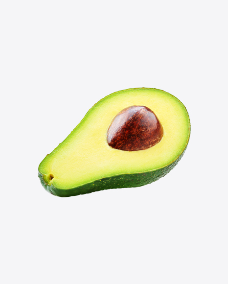Half of Avocado w/ Seed PNG