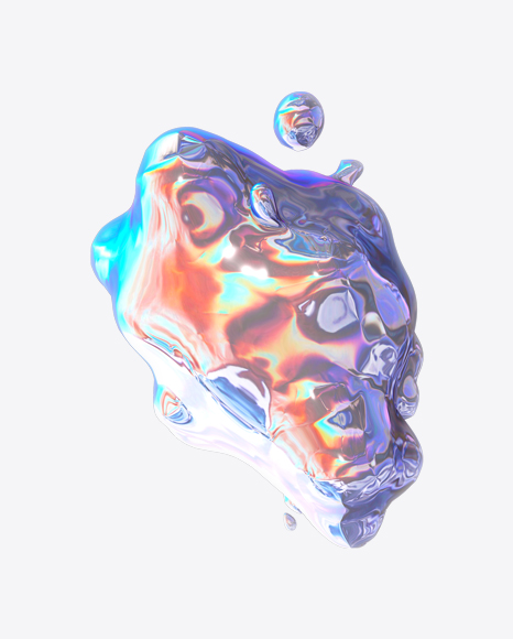 Abstract Foiled Shape PNG