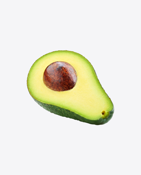 Half of Avocado w/ Seed PNG