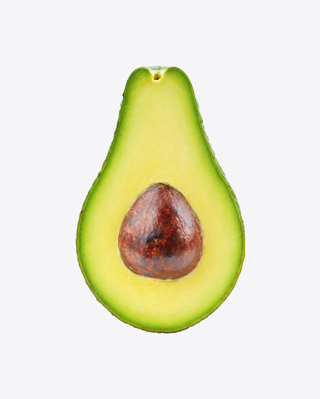 Half of Avocado w/ Seed PNG