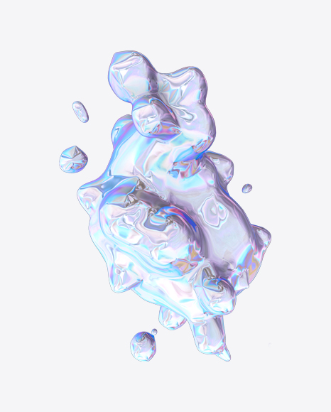Abstract Foiled Shape PNG
