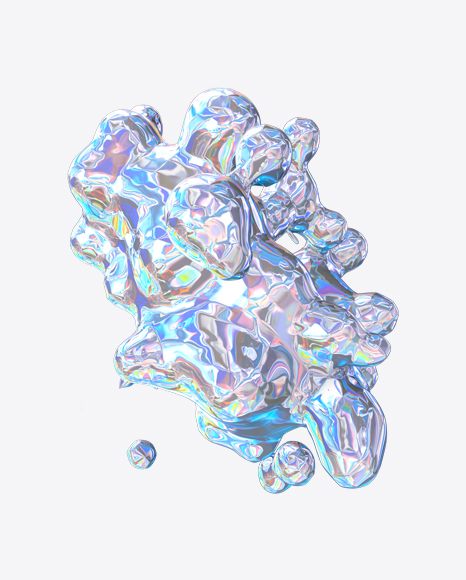 Abstract Foiled Shape PNG