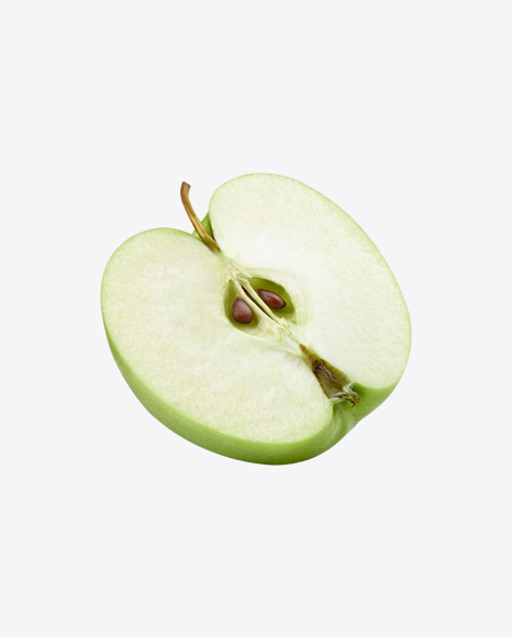 Half of Green Apple PNG